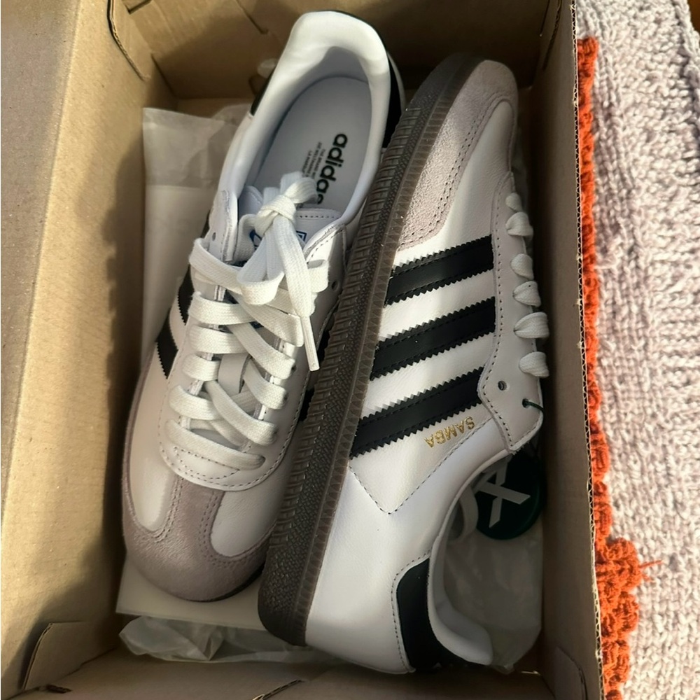 Adidas Samba Classic White and Black Shoes